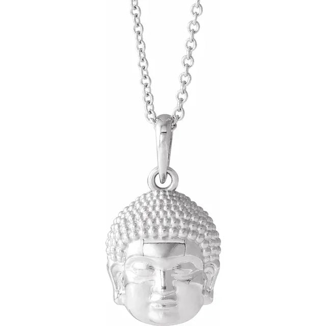 Diamond Buddha Pendant in 18KT Rose Gold